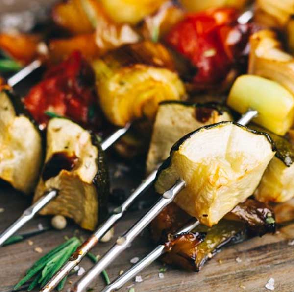 Grilled vegetable skewers Barbeque Templates