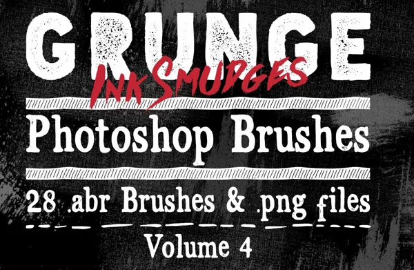 Grunge Ink Photoshop Brushes