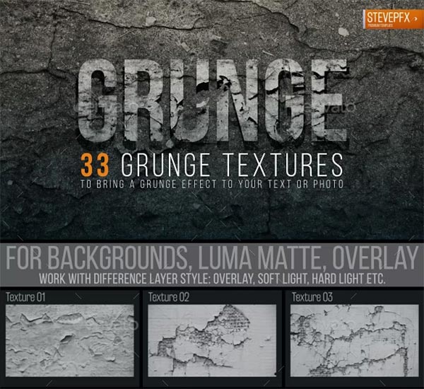 Grunge Texture Overlays