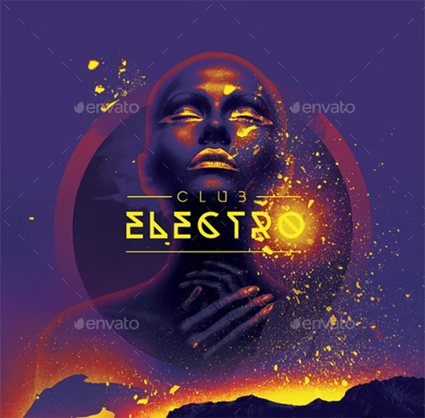 Guest Dj Party Artistic Poster & Flyer Template