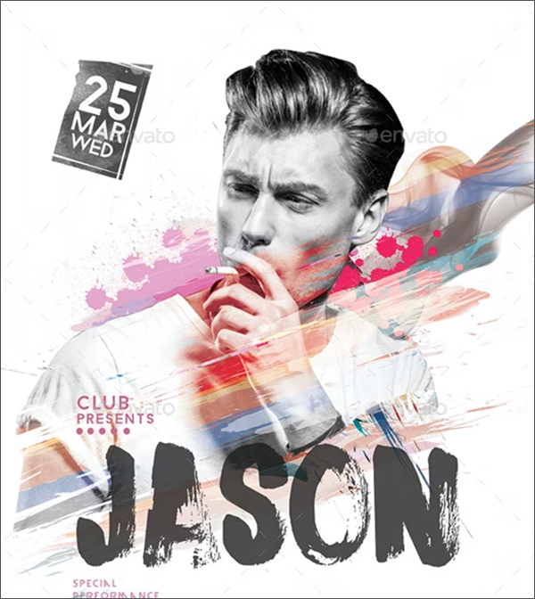 Guest Dj Party Concert Poster and Flyer Template