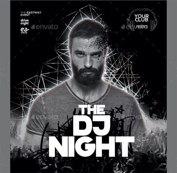 Guest Dj Party Event Poster and Flyer Template