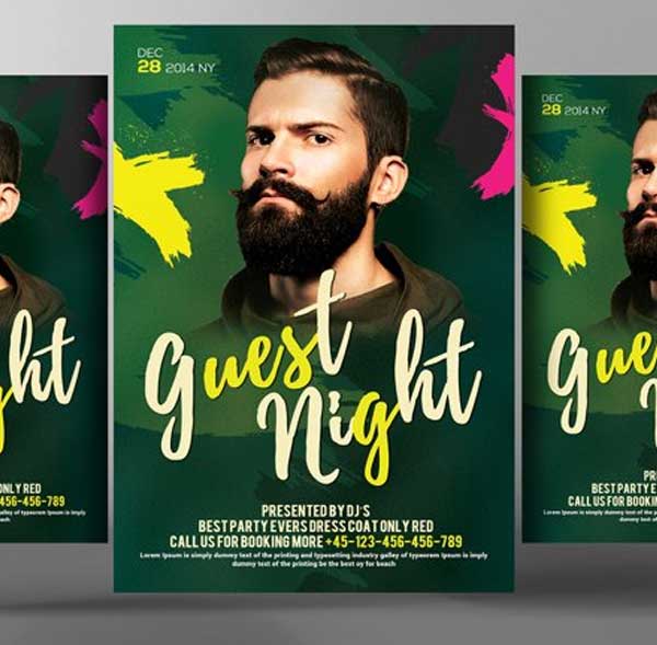 Guest NightClub Party Flyer Templates