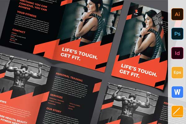 Gym Staff Training Brochure Bifold