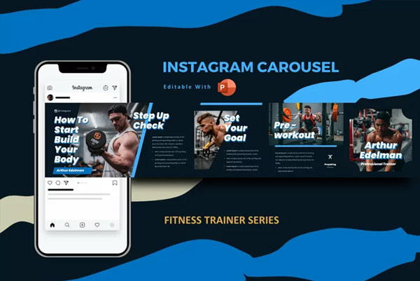 Gym Trainer Instagram Templates