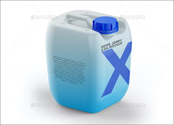 HDPE Jerry Can Mockup