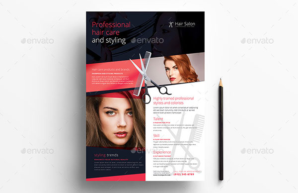 Hair Salon Book Advertisement Template