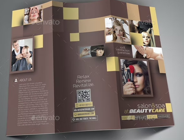 Hair and Beauty Salon Brochure Template