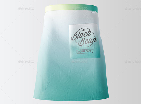 Half Waist Apron Mockup Designs