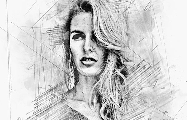 Hand Drawing Sketch Photoshop Action Download