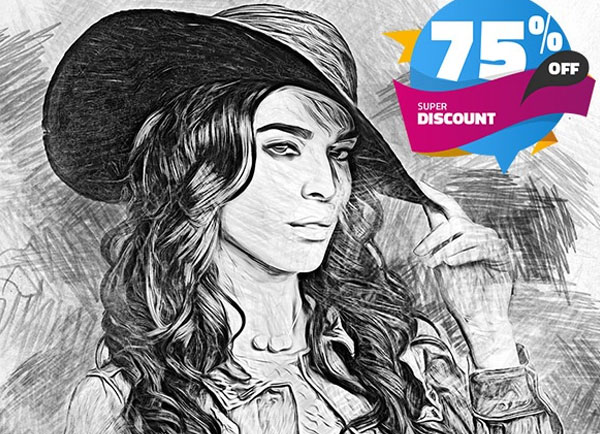 Hand Drawing Sketch Photoshop Action Download