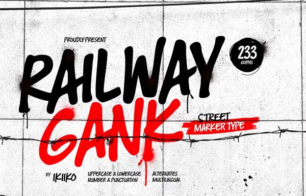 Hand-drawn Graffiti Font