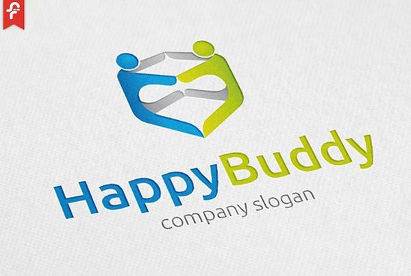 Happy Buddy Logo Template