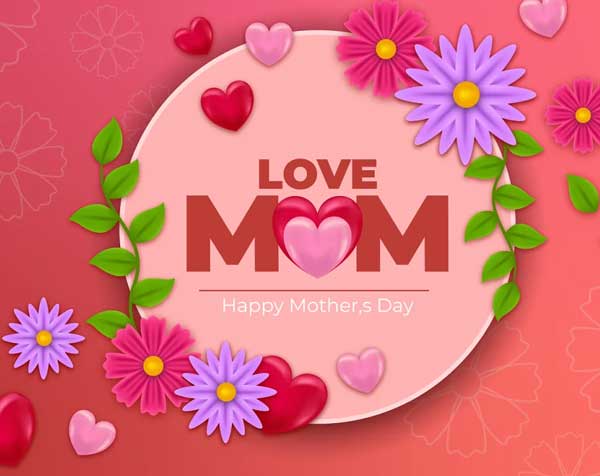 Happy Mother's Day Text Banner Template