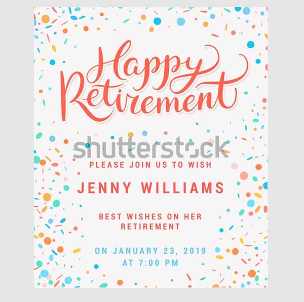 Happy Retirement Party Invitation Template