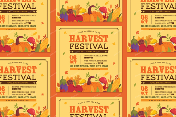 Harvest Festival Flyer
