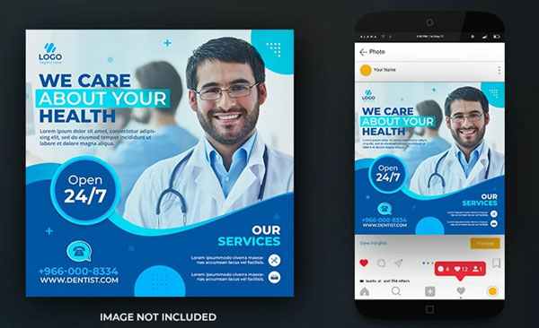Healthcare Social Media Design Template