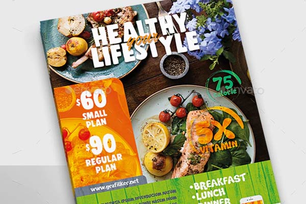 Healthy Food Flyer Template