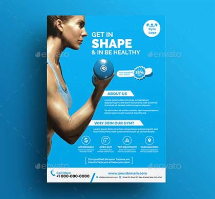 Healthy Fitness Flyer Template