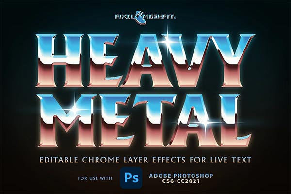 Heavy Metal Chrome Layer Styles