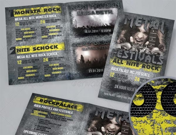 Heavy metal Rock event Brochure