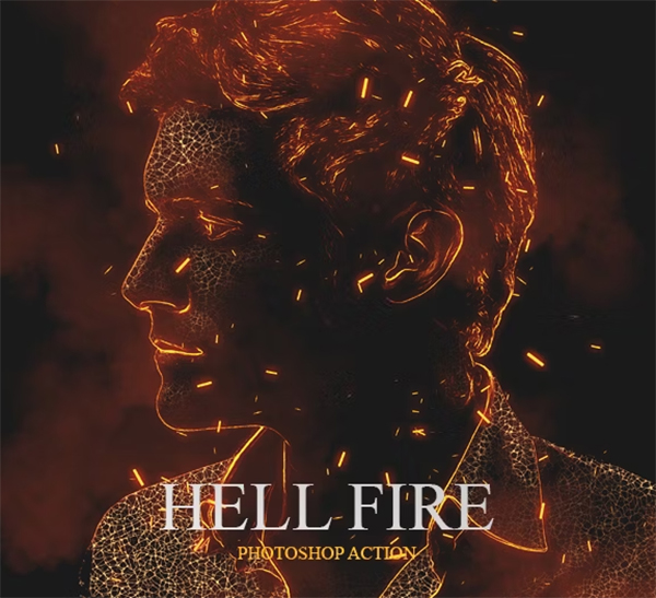 Hell Fire Photoshop Action