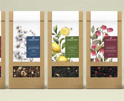 Herbal Tea packaging Designs Templates
