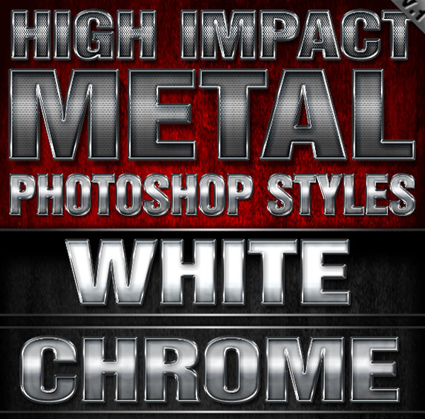High Impact Metal Photoshop Styles