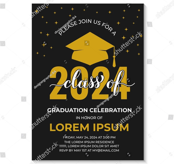 High school Graduation Invitation Design