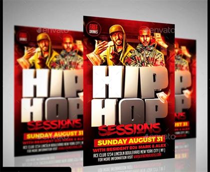 Hip Hop Beautiful Flyer Template