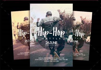 Hip Hop Night Flyer Template