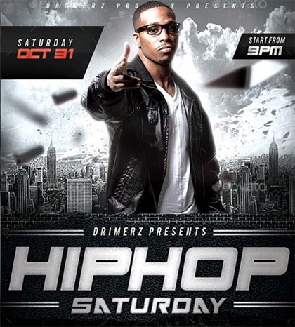 Hip Hop Party Flyer Template