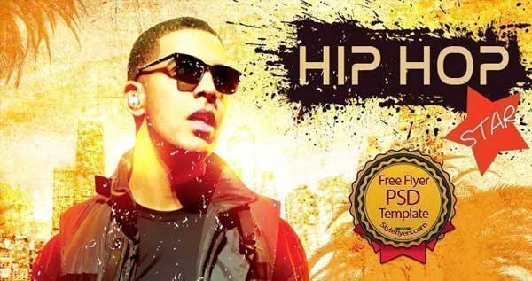 Hip Hop Star Free Flyer PSD Template