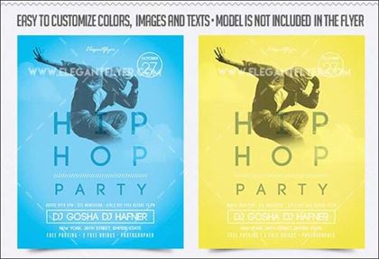 Hip-Hop Party Free Flyer PSD Template