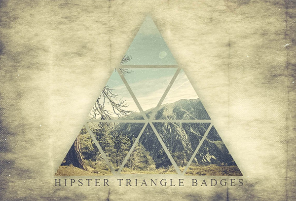 Hipster Triangle Badges