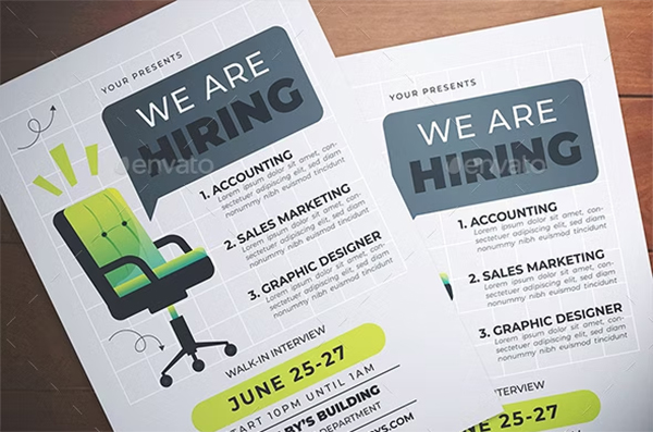 Hiring Flyer Design Template