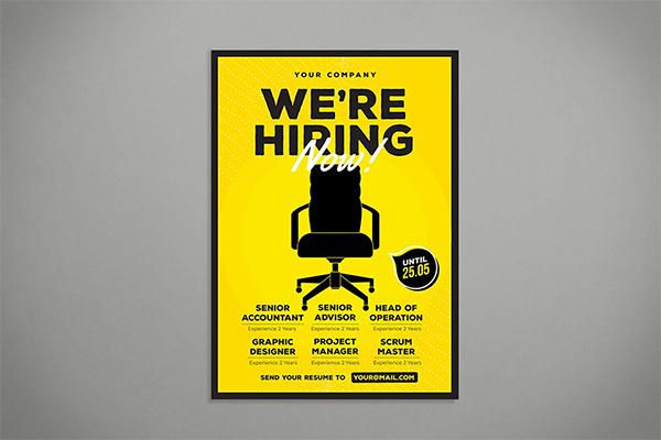 Hiring Flyer PSD Design