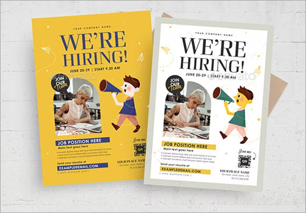 Hiring Flyer Templates Design