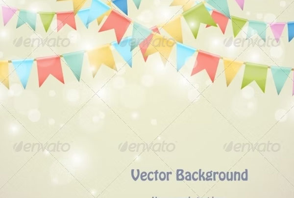 Holiday Bunting Backgrounds
