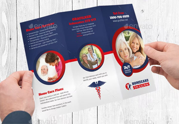 Home Care Tri-Fold Brochure Templates