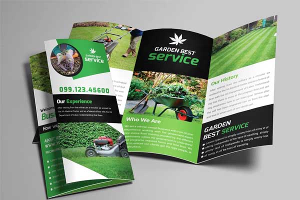 Home Garden Service Trifold Brochure