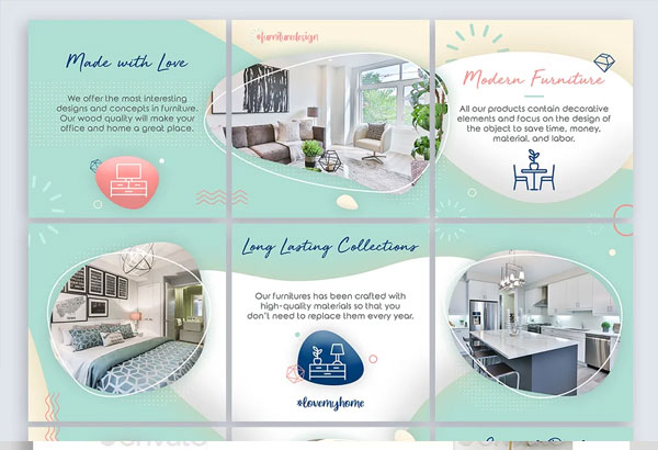 Home Interior Instagram Banners