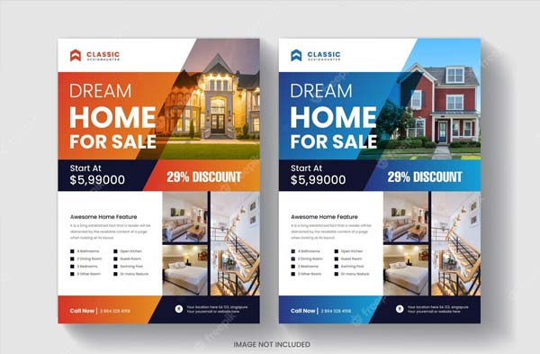 Home Sale and Construction Flyer Template