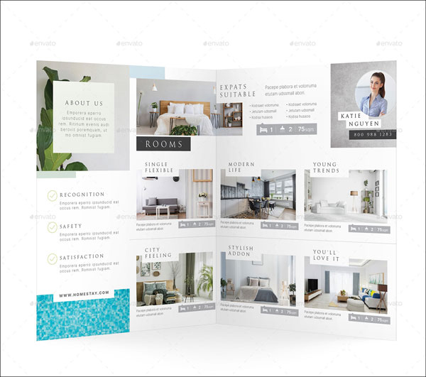 Home Stay Brochure Templates