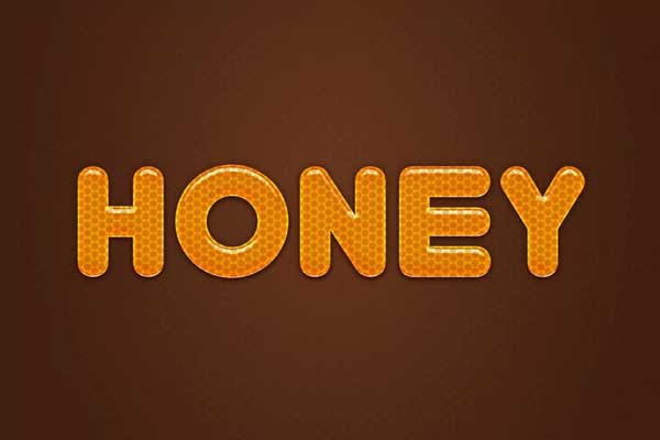Honey Editable Photoshop Text Style Effect