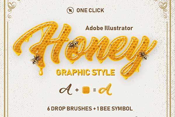 Honey Graphic Text Style Effect