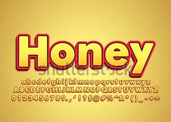 Honey Modern Bold Font Effect