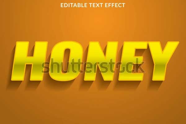 Honey Text Effect Template