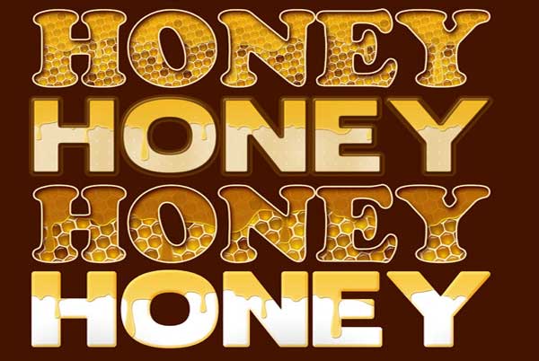 Honey Text Photoshop Styles