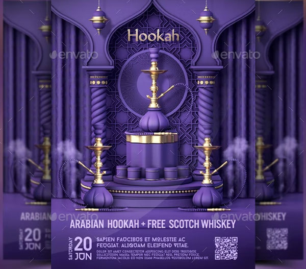 Hookah Bar Flyer Templates